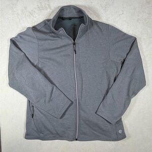 L.L. Bean Size Large Slightly Fitted Charcoal Gray Performance Sweater Jacket